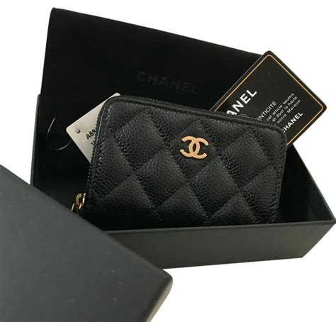 chanel classic card holder|chanel zipped card holder.